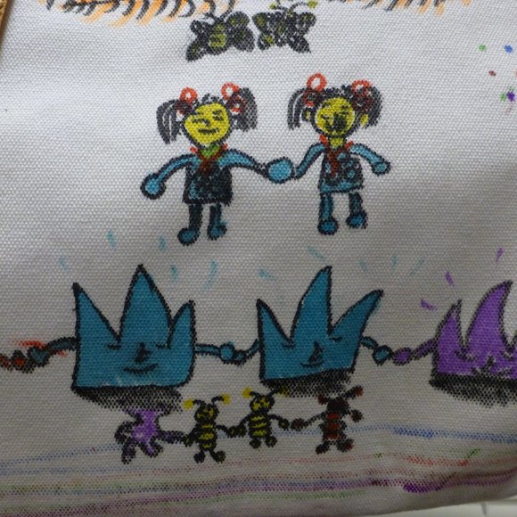 Versace Canvas Tote Bag w/Leather Trim from CARES 2009 LTD Edition, nwt - Picture 4 of 15